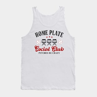 Home Plate Social Club, Midday, Softball Mom, Softball Dad, Softball Game Day, Softball Grandma, Softball Family Tank Top